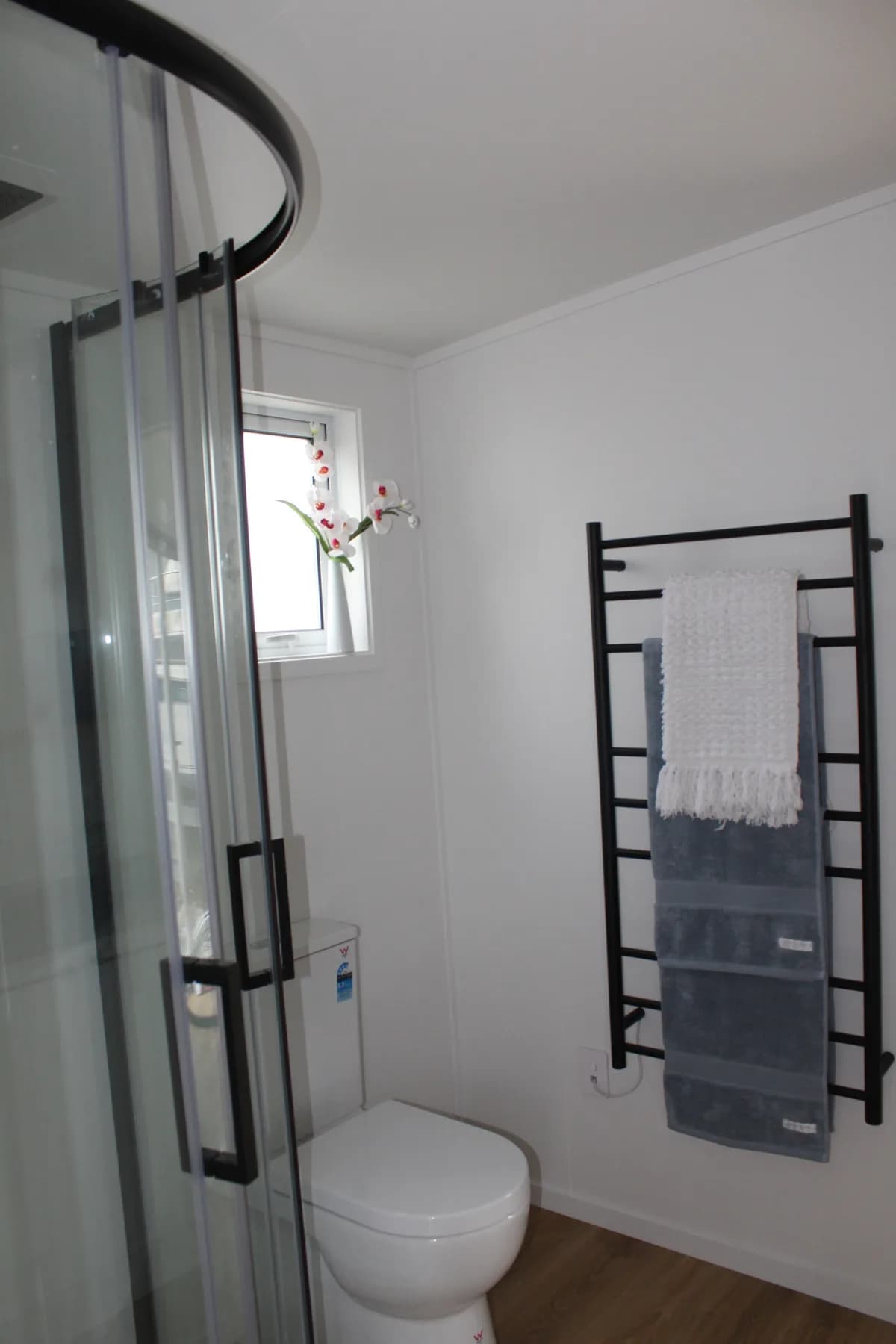 Interior during fit-out with services roughed in and framing exposed